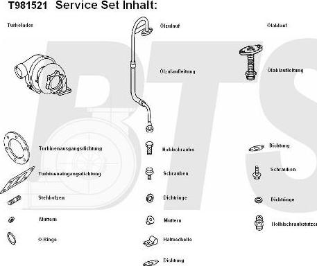 BTS Turbo T981521 - Turbocompresseur, suralimentation cwaw.fr