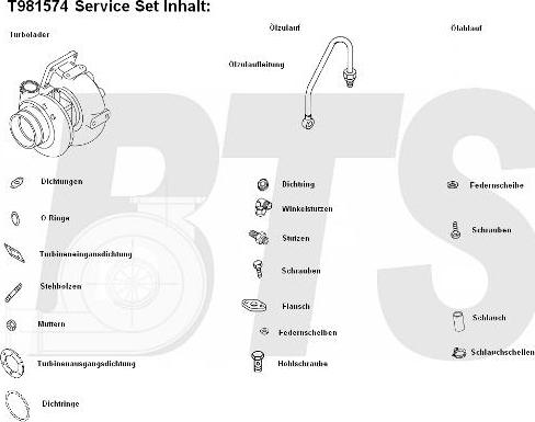 BTS Turbo T981574 - Turbocompresseur, suralimentation cwaw.fr