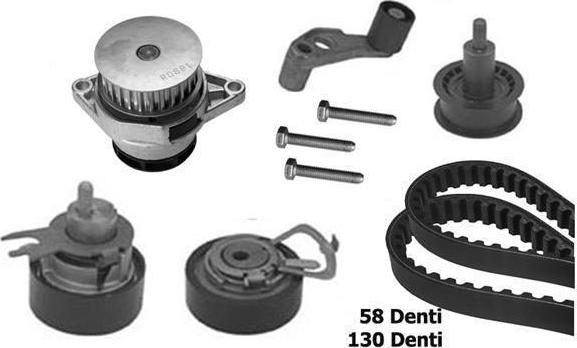 BUGATTI KBU10042A - Pompe à eau + kit de courroie de distribution cwaw.fr