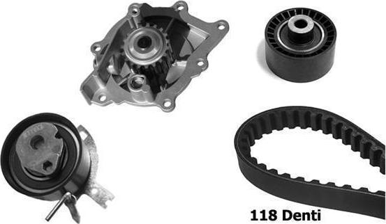 BUGATTI KBU10114A - Pompe à eau + kit de courroie de distribution cwaw.fr