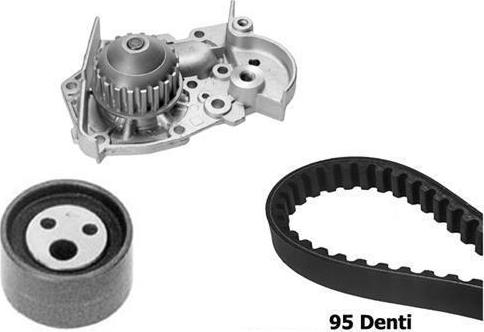 BUGATTI KBU10284A - Pompe à eau + kit de courroie de distribution cwaw.fr