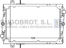 BUGOBROT 40-DF0002 - Radiateur, refroidissement du moteur cwaw.fr