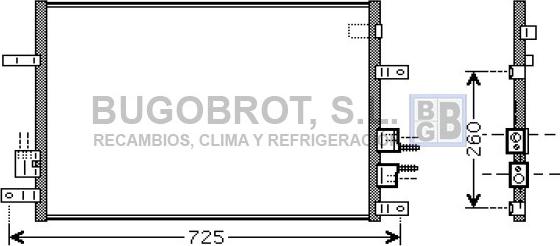 BUGOBROT 62-AL5097 - Condensateur, climatisation cwaw.fr