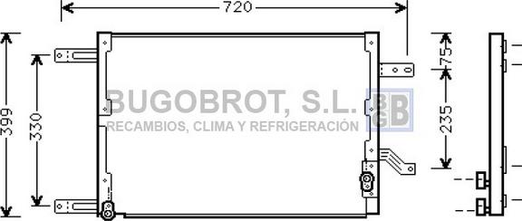 BUGOBROT 62-AL5080 - Condensateur, climatisation cwaw.fr