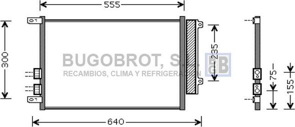 BUGOBROT 62-AL5088 - Condensateur, climatisation cwaw.fr