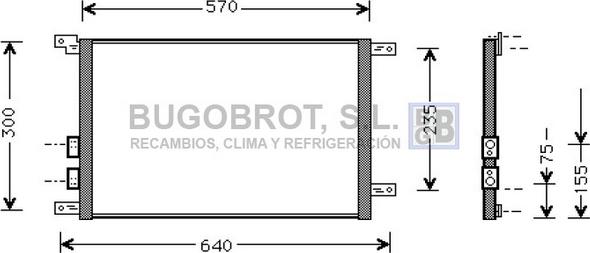 BUGOBROT 62-AL5070 - Condensateur, climatisation cwaw.fr