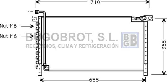 BUGOBROT 62-DN5161 - Condensateur, climatisation cwaw.fr