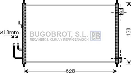 BUGOBROT 62-DN5328 - Condensateur, climatisation cwaw.fr