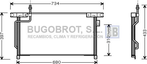 BUGOBROT 62-DN5202 - Condensateur, climatisation cwaw.fr