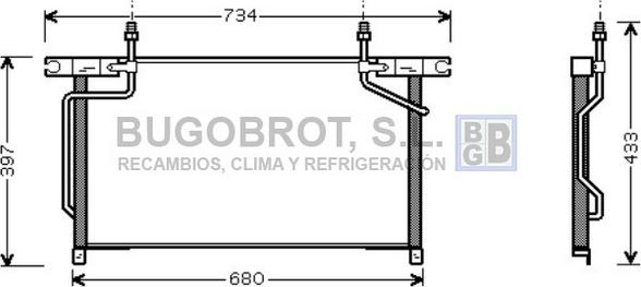 BUGOBROT 62-DN5213 - Condensateur, climatisation cwaw.fr