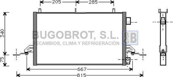 BUGOBROT 62-FD5242 - Condensateur, climatisation cwaw.fr