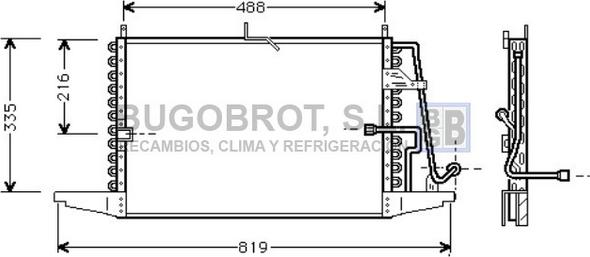 BUGOBROT 62-FD5239 - Condensateur, climatisation cwaw.fr