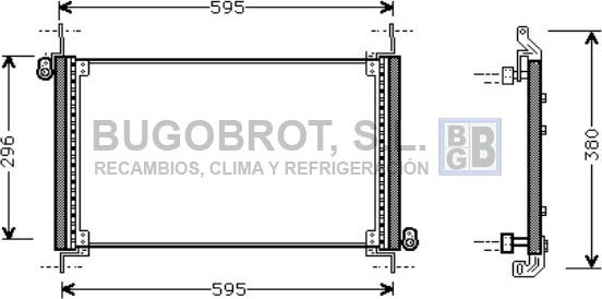 BUGOBROT 62-FT5187 - Condensateur, climatisation cwaw.fr