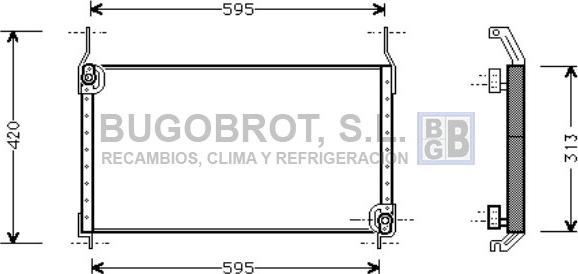 BUGOBROT 62-FT5172 - Condensateur, climatisation cwaw.fr