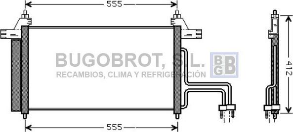 BUGOBROT 62-FT5253 - Condensateur, climatisation cwaw.fr