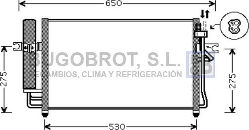 BUGOBROT 62-HY5087 - Condensateur, climatisation cwaw.fr