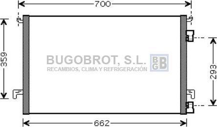 BUGOBROT 62-OL5457 - Condensateur, climatisation cwaw.fr