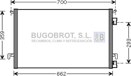 BUGOBROT 62-OL5397 - Condensateur, climatisation cwaw.fr