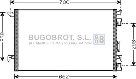 BUGOBROT 62-OL5333 - Condensateur, climatisation cwaw.fr