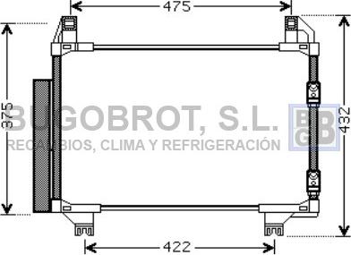 BUGOBROT 62-TO5404 - Condensateur, climatisation cwaw.fr