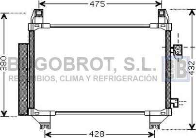 BUGOBROT 62-TO5407 - Condensateur, climatisation cwaw.fr