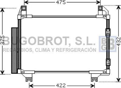 BUGOBROT 62-TO5413 - Condensateur, climatisation cwaw.fr