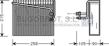 BUGOBROT 70-FTV072 - Évaporateur climatisation cwaw.fr