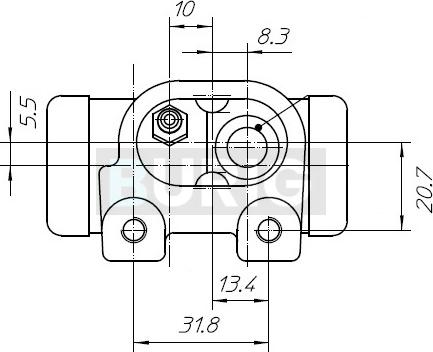 Burig B090098 - Cylindre de roue cwaw.fr