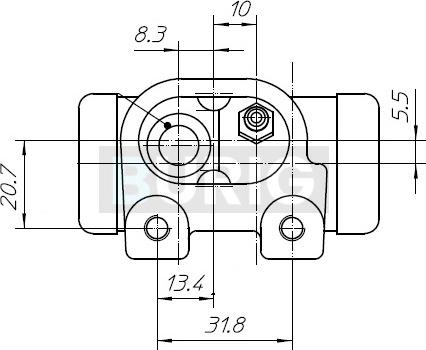 Burig B090097 - Cylindre de roue cwaw.fr