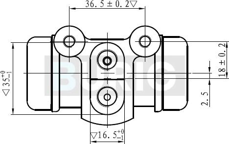 Burig B090040 - Cylindre de roue cwaw.fr