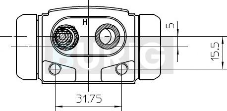 Burig B090059 - Cylindre de roue cwaw.fr