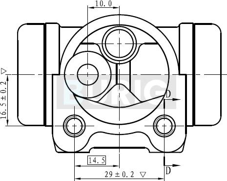 Burig B090055 - Cylindre de roue cwaw.fr