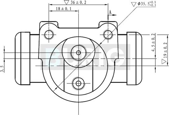 Burig B090069 - Cylindre de roue cwaw.fr