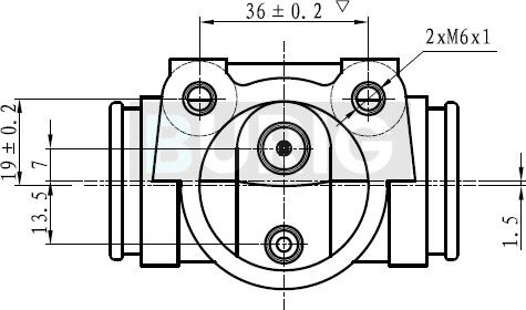 Burig B090066 - Cylindre de roue cwaw.fr