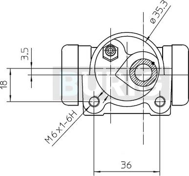 Burig B090067 - Cylindre de roue cwaw.fr