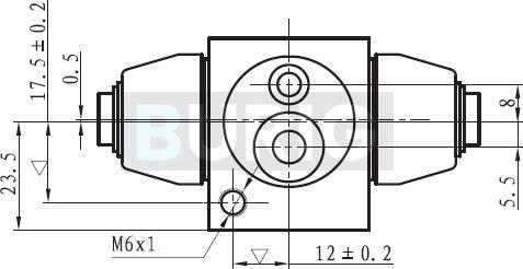 Burig B090005 - Cylindre de roue cwaw.fr