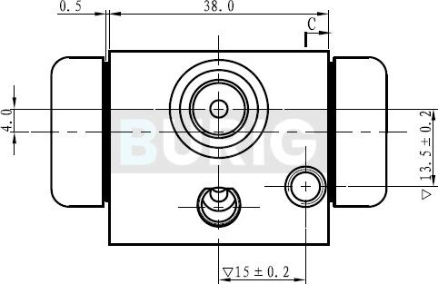 Burig B090003 - Cylindre de roue cwaw.fr