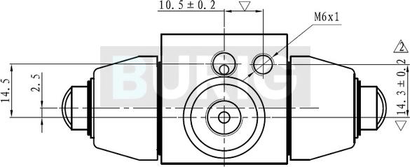 Burig B090007 - Cylindre de roue cwaw.fr