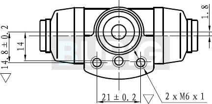 Burig B090016 - Cylindre de roue cwaw.fr