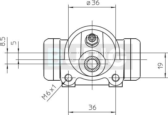 Burig B090080 - Cylindre de roue cwaw.fr