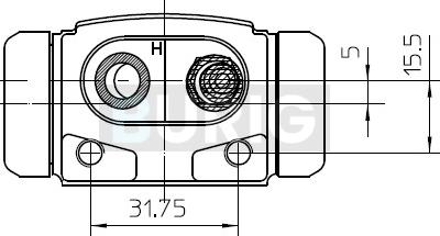 Burig B090083 - Cylindre de roue cwaw.fr