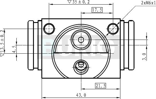 Burig B090020 - Cylindre de roue cwaw.fr