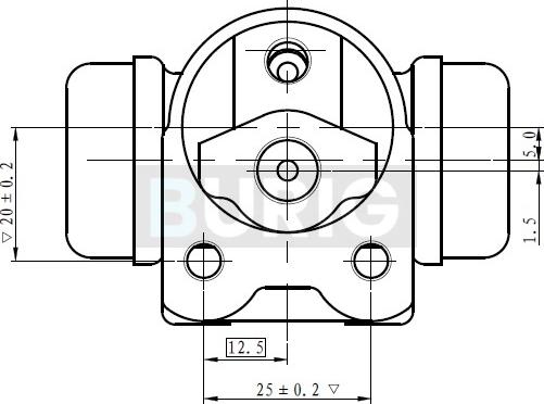 Burig B090076 - Cylindre de roue cwaw.fr