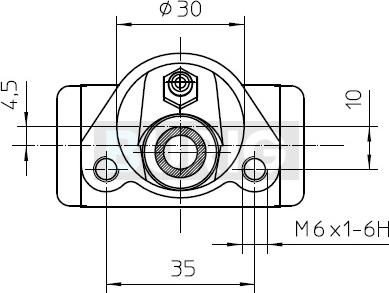 Burig B090078 - Cylindre de roue cwaw.fr