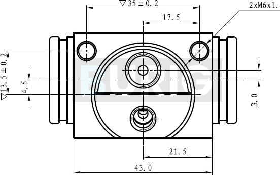 Burig B090073 - Cylindre de roue cwaw.fr