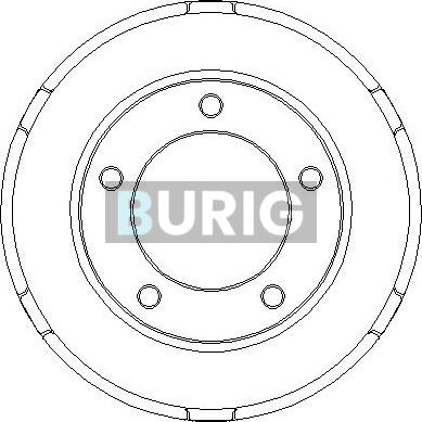 Burig B040013 - Tambour de frein cwaw.fr