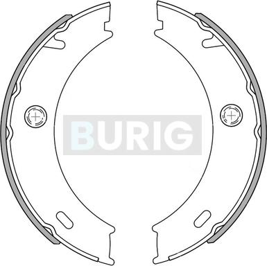 Burig B050092 - Jeu de mâchoires de frein cwaw.fr