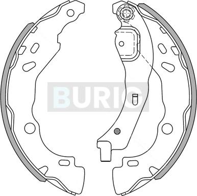 Burig B050041 - Jeu de mâchoires de frein cwaw.fr