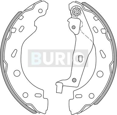 Burig B050050 - Jeu de mâchoires de frein cwaw.fr