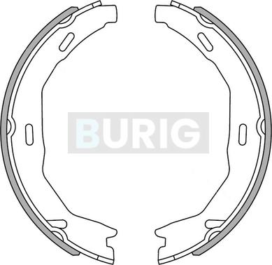 Burig B050063 - Jeu de mâchoires de frein cwaw.fr